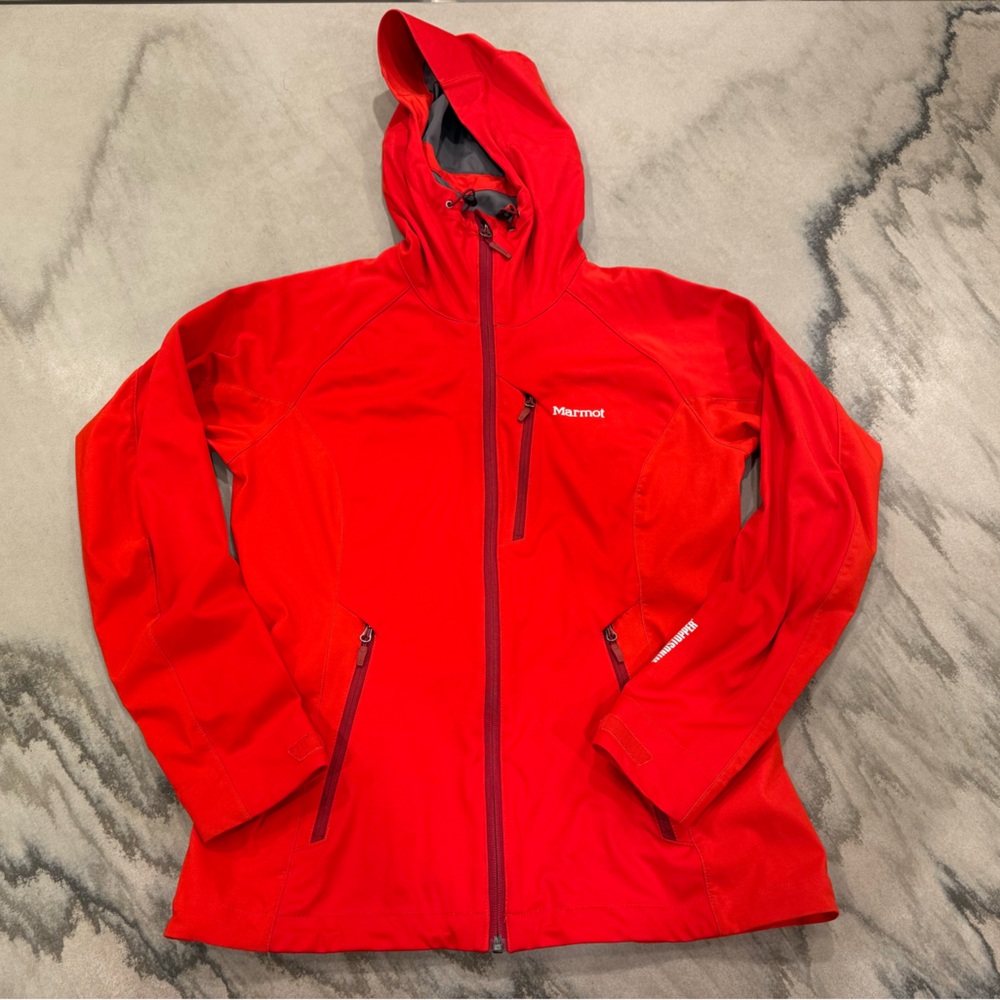 Marmot ROM Windstopper Gore-Tex Hoodie Red and Gray